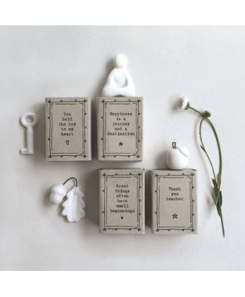 Σπιρτόκουτο 4,5εκ. - Μήλο πορσελάνη