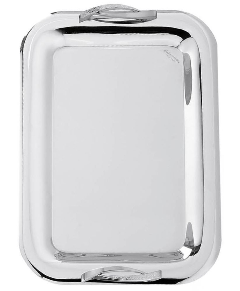 Δίσκος Γάμου Ανοξείδωτος Ορθογώνιος Με Ανάγλυφο Χερούλι