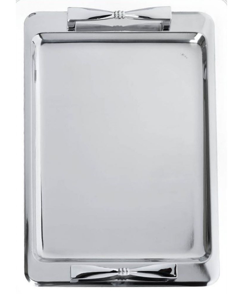 Δίσκος Γάμου Ανοξείδωτος Με Σχέδιο Παπιγιόν Στο Χερούλι