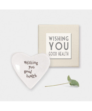 Καρδιά πορσελάνη σε κουτί - Wishing you good health
