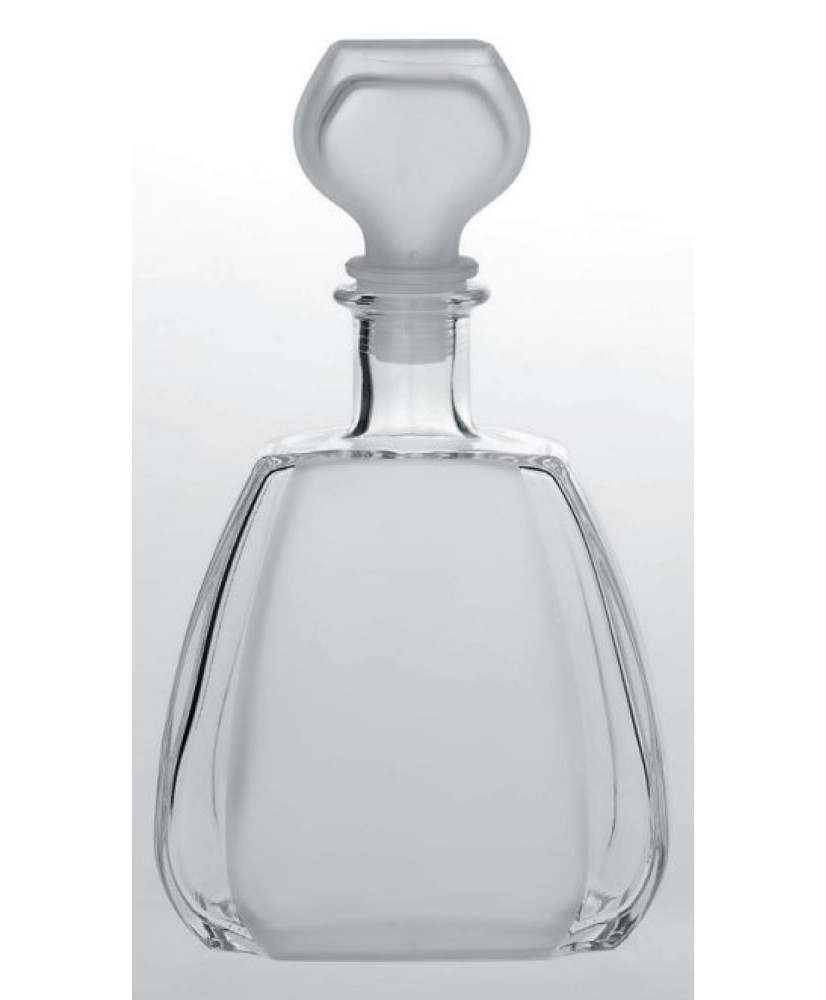 Καράφα Γάμου Κρυστάλλινη Με Αμμοβολή Και Ματ Πώμα