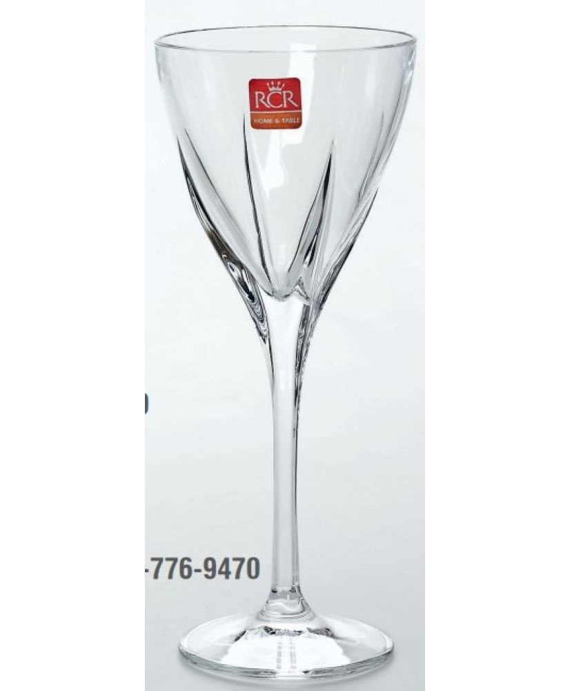 Ποτήρι Κρασιού Γάμου Κολωνάτο Με Σκαλιστές Γραμμές