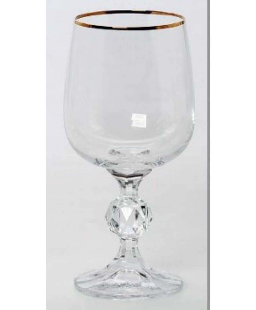 Ποτήρι Κρασιού Γάμου Κολωνάτο Με Χρυσή Ρίγα