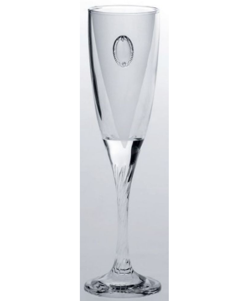 Ποτήρι Σαμπάνιας Γάμου Κολωνάτο Με Ασημί Στοιχείο Και Ματ Σχέδιο