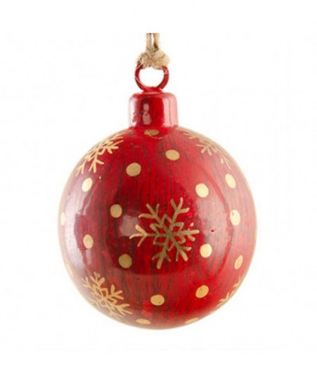 Μπάλα Κόκκινο Μεταλλικό Με...