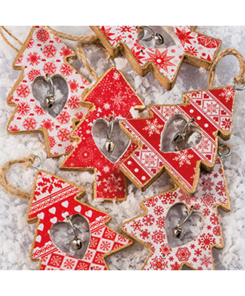 Δεντράκι Ξύλινο Με Καμπανάκι 8εκ