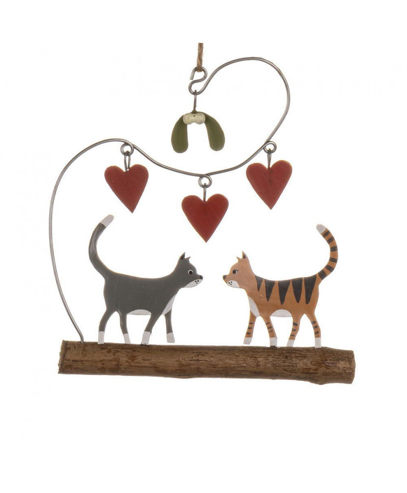 Γάτες In Love Σε Κλαδί Κρεμαστό 11εκ