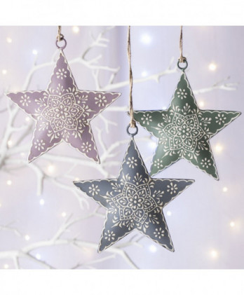 Αστέρι Ζωγραφισμένο Με παστέλ Χρώμα 10εκ