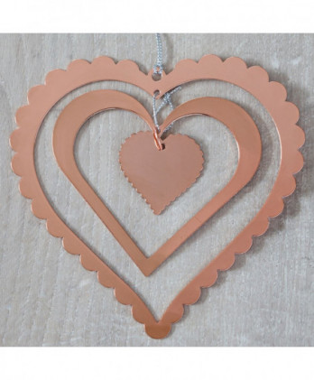 Καρδιές Fancy Ροζ Χρυσός 12εκ