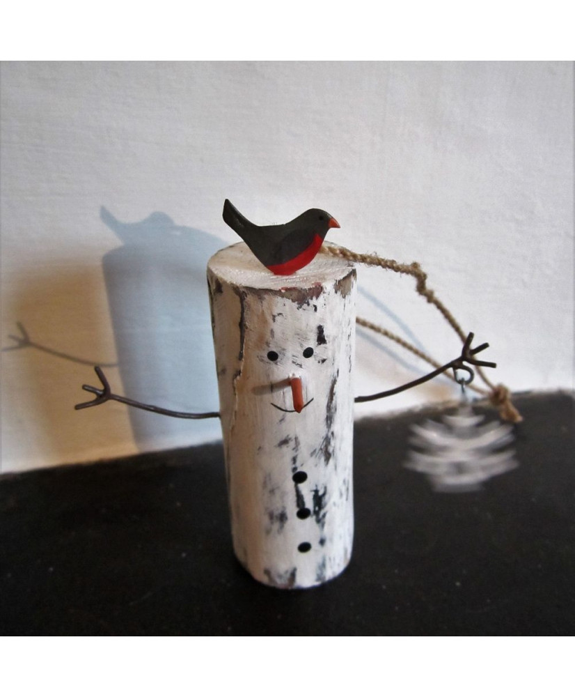 Χιονάνθρωπος Hug me Με Κοκκινολαίμη