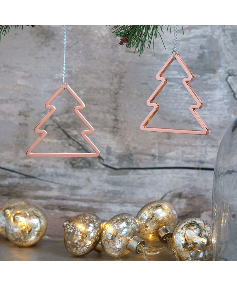 Δέντρα Modern Σε Ροζ Χρώμα Σετ 2τεμ 6,5εκ