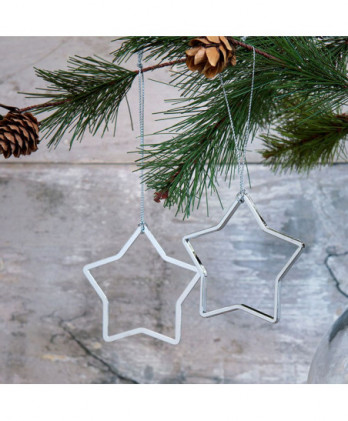 Αστεράκια Modern Σε Ασημί...