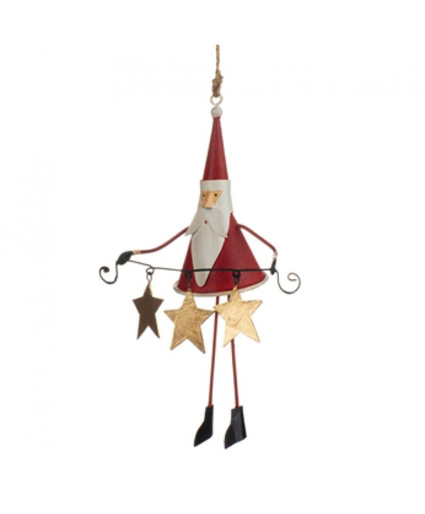 Αγ. Βασίλης Με Χρυσά Αστέρια Κρεμαστό 17εκ