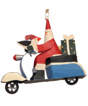 Αγ. Βασίλης Με Σκούτερ Sixties Κρεμαστό 13.5εκ