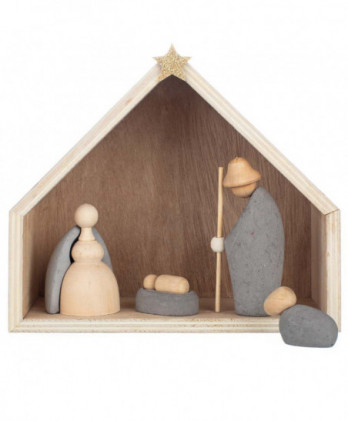 Ξύλινη Φάτνη Με Τον Ιωσήφ...