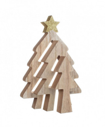 Ξύλινα Δετράκια Με Αστέρι 25εκ