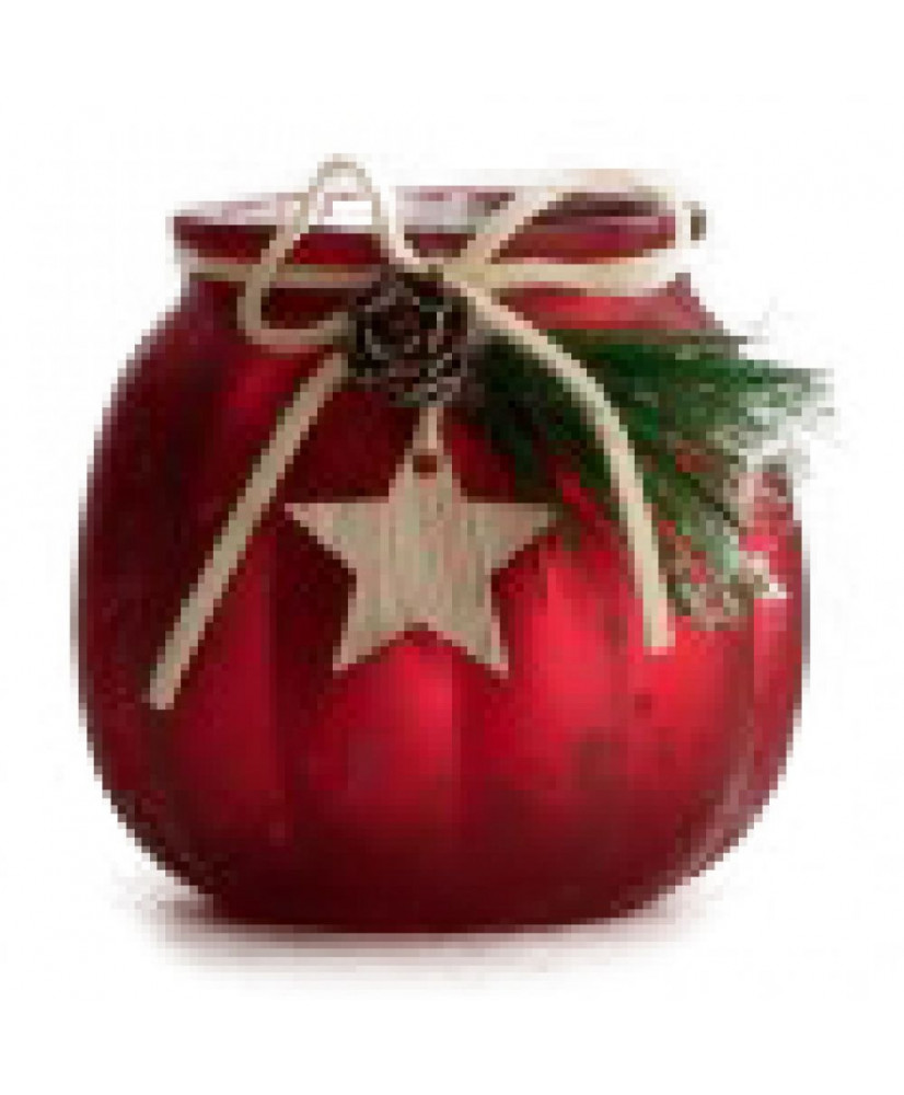 Βάση Ρεσώ Γυάλινη Σε Κόκκινο Σκούρο Χρώμα 8x7εκ