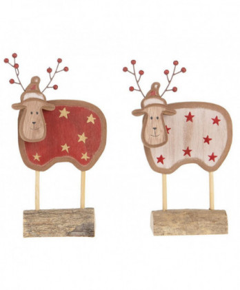 Ξύλινος Τάρανδος 10x18εκ