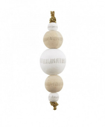 Μπάλα Ξύλινη Droplet Με Γραμμές 10εκ