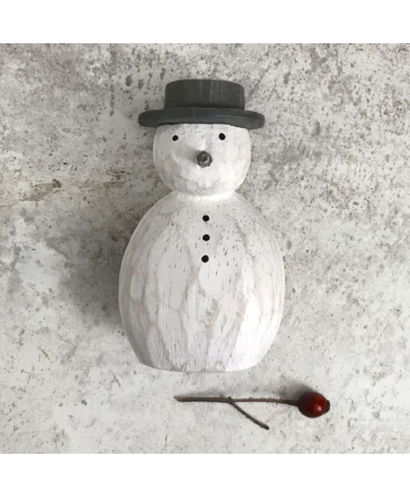 Χιονάνθρωπος Ξύλινος Στρογγυλός 8εκ