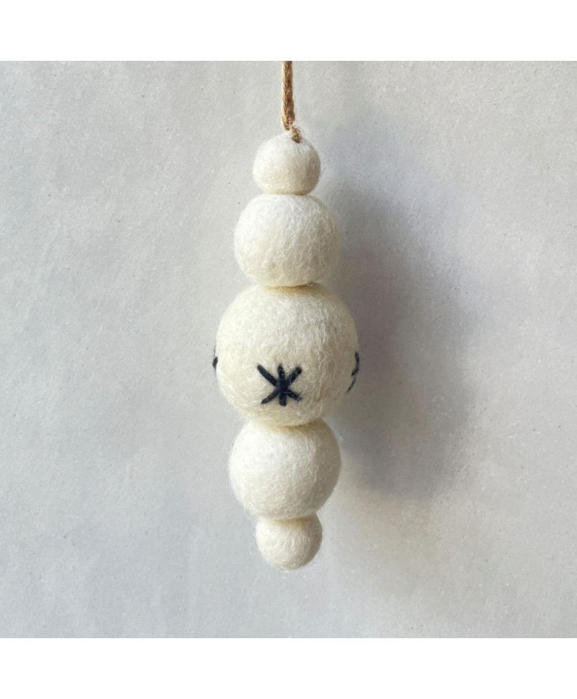 Μπάλα droplet Σε  Λευκό Χρώμα Από Φελτ 10εκ