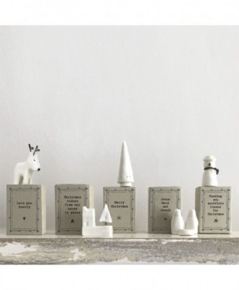 Σπιρτόκουτο Με ΤάρανδοΑπό Πορσελάνη 4,5x3,4εκ