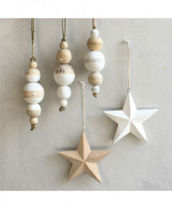 Αστέρι Μικρό Από Ξύλο Σε Φυσικό Χρώμα 8εκ