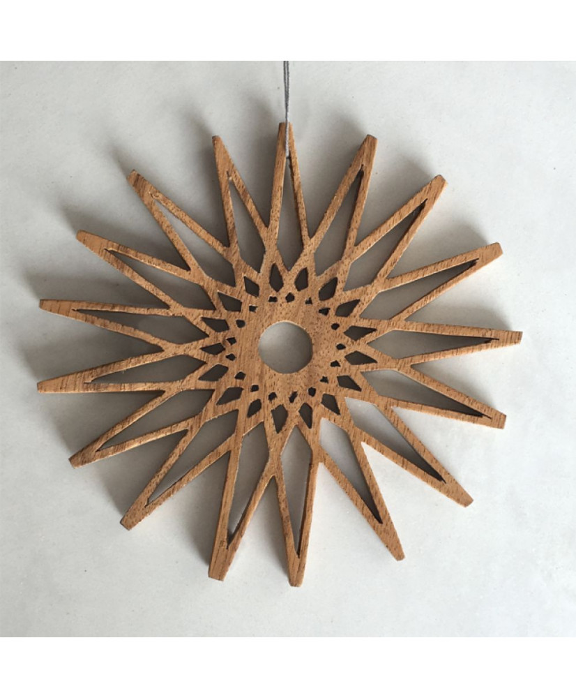 Αστέρι Μεγάλο Από Ξύλο Πλακέ 20εκ