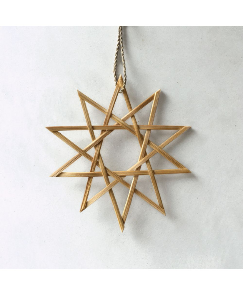 Αστέρι Μικρό 10 Ακτινών Από Μπαμπού 12,5εκ