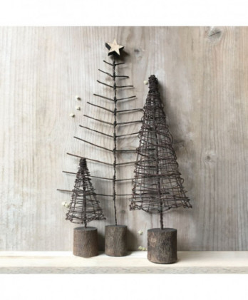 Συρμάτινο Δέντρο Μικρό Σε Σχήμα Κώνου 14x5x5,5εκ