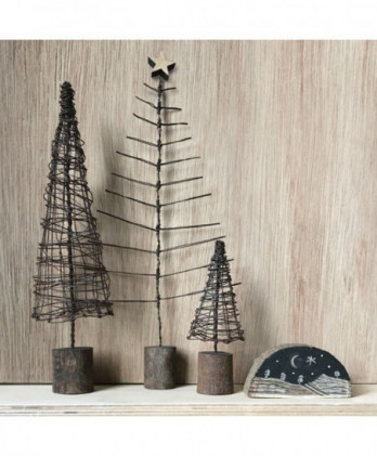 Συρμάτινο Δέντρο Μεγάλο Σε Σχήμα Κώνου 27x8x9εκ