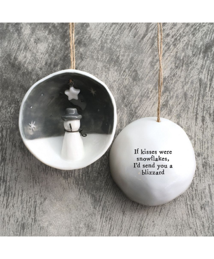 Μπάλα Πορσελάνη Μισή Με Μήνυμα If kisses… 7,7εκ