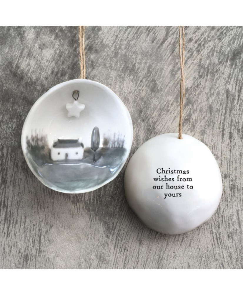 Μπάλα Πορσελάνη Μισή Με Μήνυμα Christmas… 7,7εκ