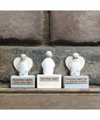 Άγγελος Ξυλόγλυπτος Με Μήνυμα Special Friend 5,5εκ