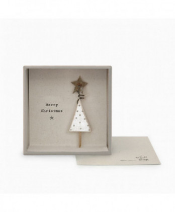 Κάρτα Σε Κουτί Με Δέντρο Και Μήνυμα Merry Christmas
