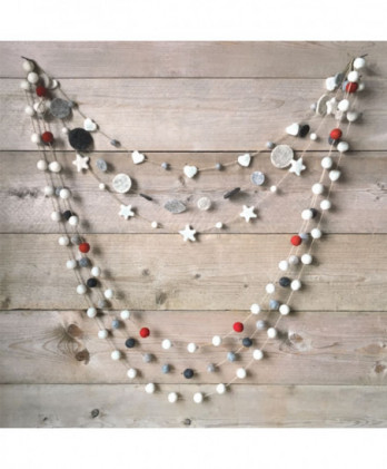 Γιρλάντα Με Καρδιές Λευκές Από Φλετ 1μ