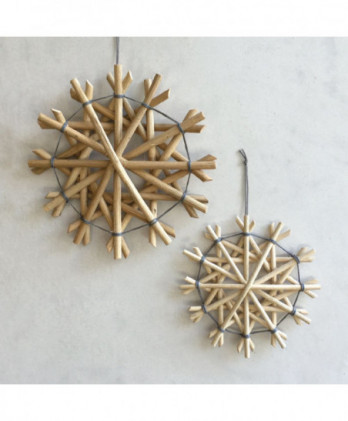 Αστέρι Μικρό 12 Ακτίνων Από Rattan 12εκ