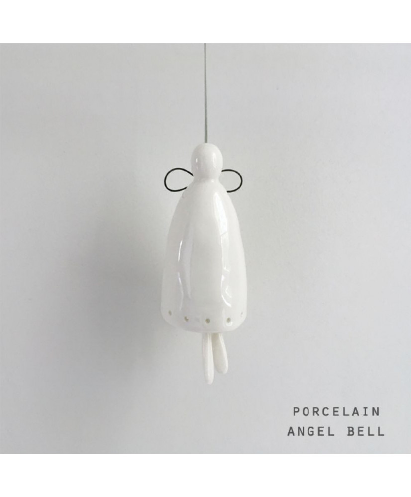 Καμπάνα Άγγελος Μικρός Από Πορσελάνη 7,3x3,8x4εκ