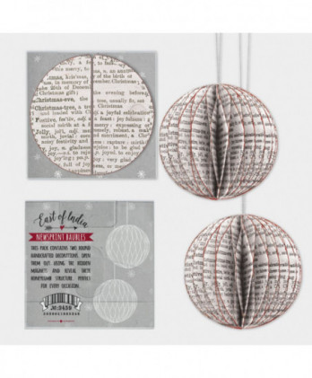 Μπάλες κυψέλη Από Εφημερίδα Σετ 2τεμ