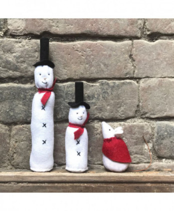 Χιονάνθρωπος Ψηλός Από Φλετ 19εκ