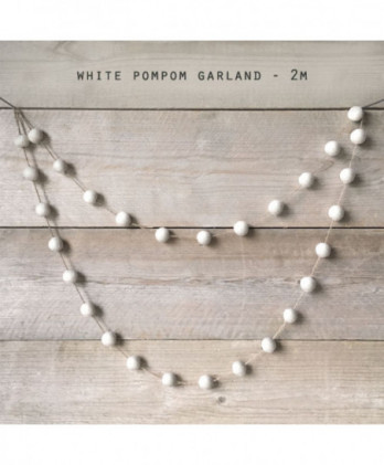 Γιρλάντα Πομπομ Σε Λευκό...
