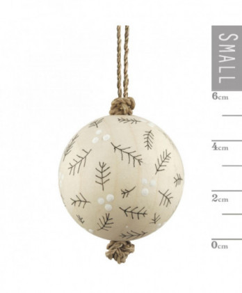 Μπάλα Ξύλινη Με Κλαδιά Berry 5εκ