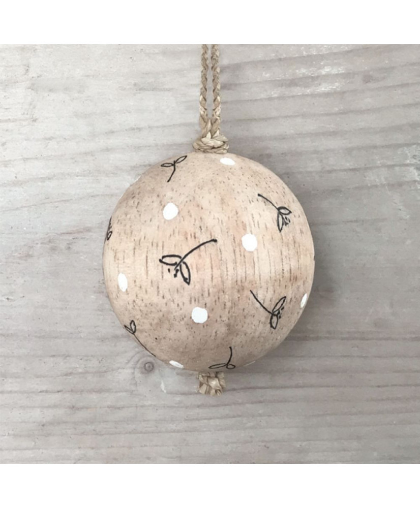 Μπάλα Ξύλινη Με Γκι 4εκ