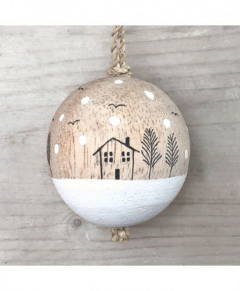 Μπάλα Ξύλινη Με Σπιτάκια...