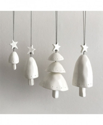 Καμπάνα Δέντρο Μεγάλο Από Πορσελάνη Κρεμαστό 11εκ