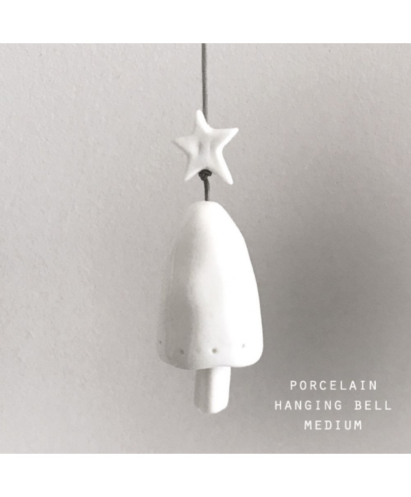 Καμπάνα Δέντρο Μεσαίο Από Πορσελάνη Κρεμαστό 8εκ