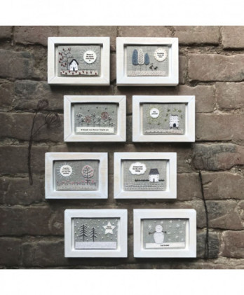 Κάδρο Με Κέντημα Και Μήνυμα Merry Christmas