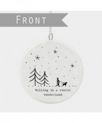 Πορσελάνινη Μπάλα Με Σχέδια Έλατα 6,5εκ