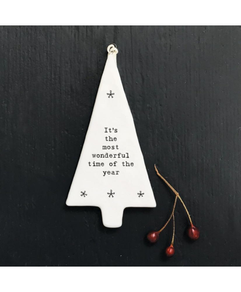 Πορσελάνινο Δέντρο Κρεμαστό It’s The Most Wonderful 11εκ