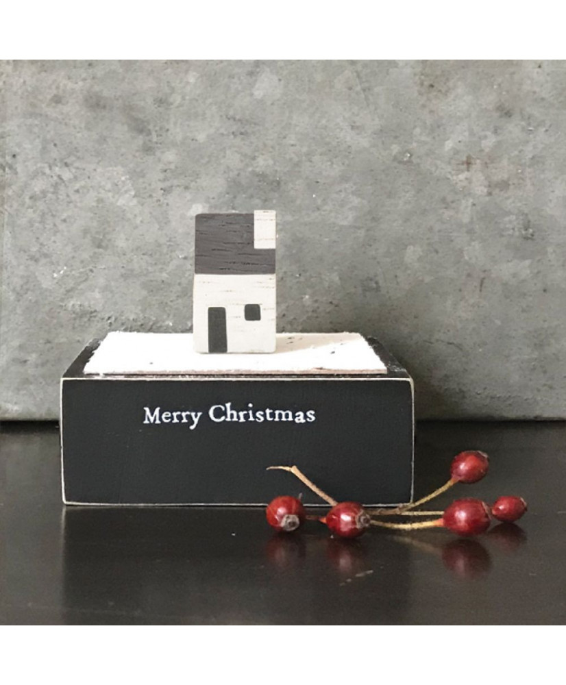 Ξύλινη Βάση Με Σπίτι – M.Christmas 8εκ